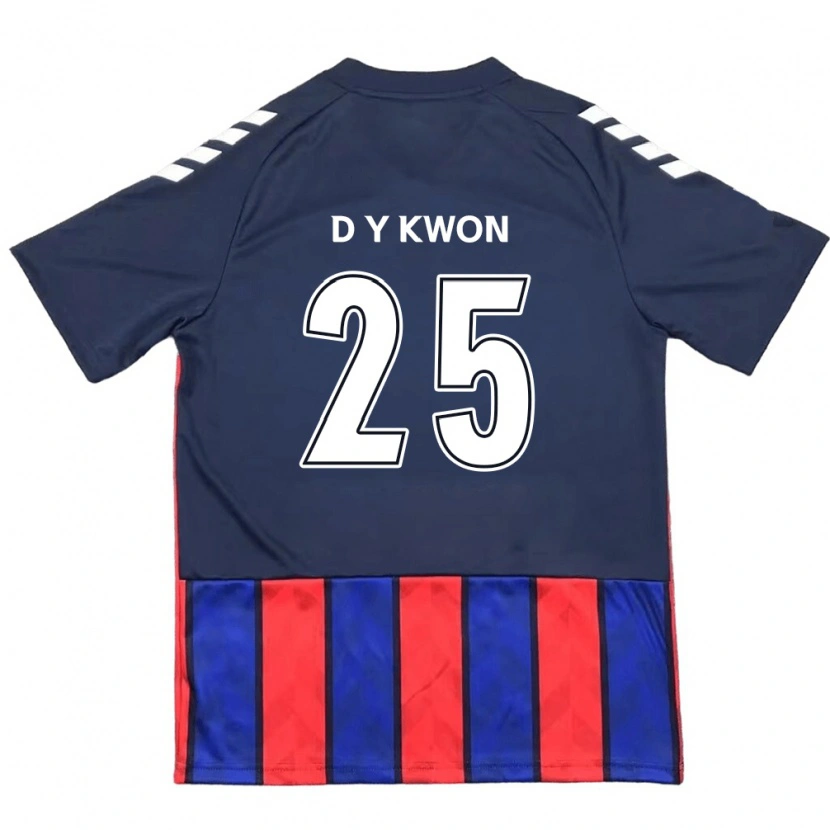 DanxenメンズDo-Yeong Kwon#25ロイヤルブルー レッドホームシャツ2025/26ジャージーユニフォーム