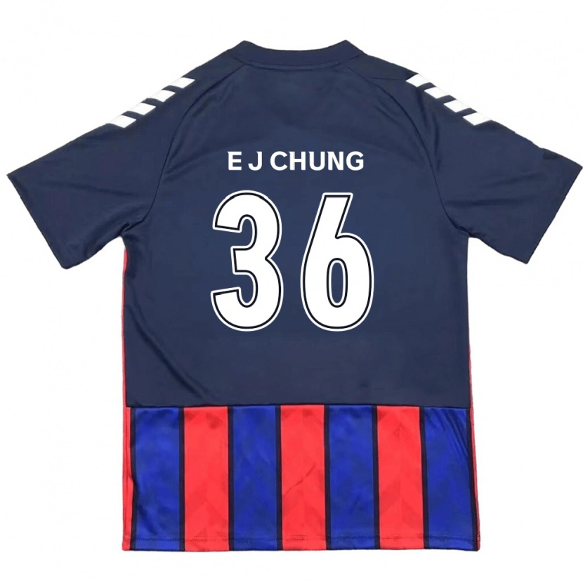 DanxenメンズJoshua Eui-Jin Chung#36ロイヤルブルー レッドホームシャツ2025/26ジャージーユニフォーム