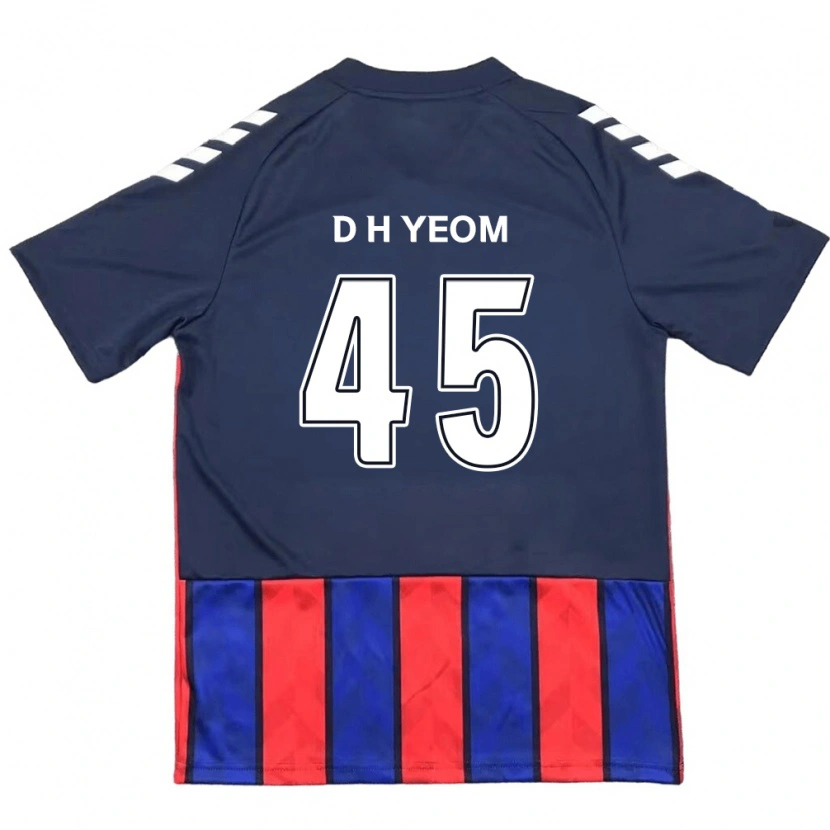 DanxenメンズDo-Hyeon Yeom#45ロイヤルブルー レッドホームシャツ2025/26ジャージーユニフォーム