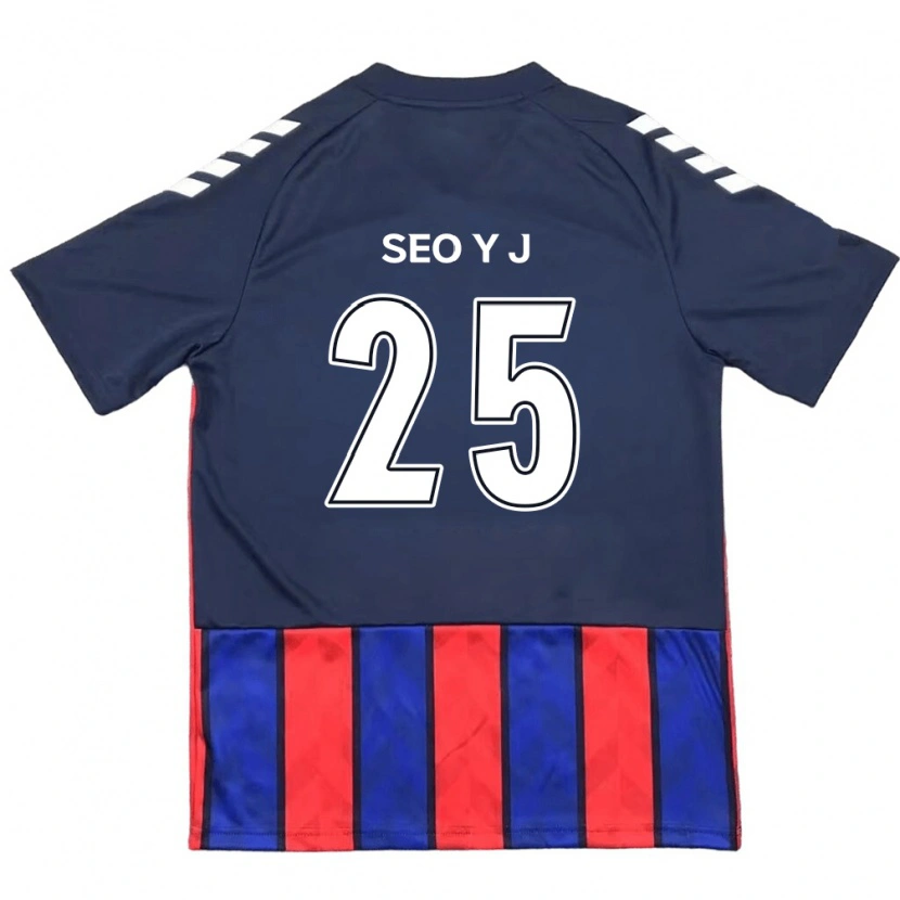 DanxenメンズSeo Ye-Jin#25ロイヤルブルー レッドホームシャツ2025/26ジャージーユニフォーム