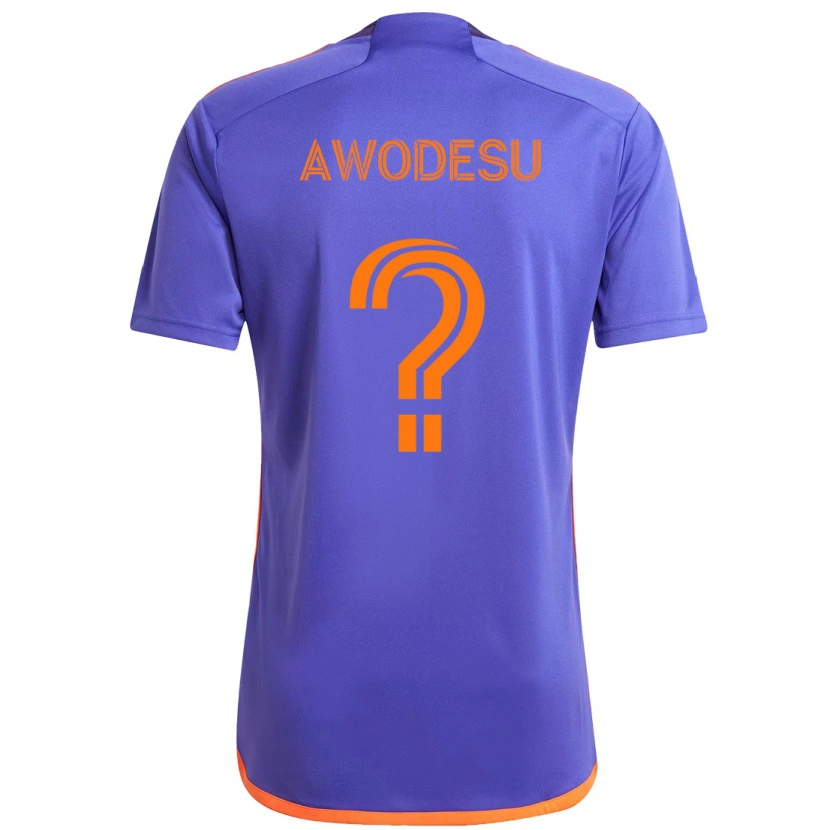 DanxenメンズFemi Awodesu#0パープル オレンジアウェイシャツ2025/26ジャージーユニフォーム