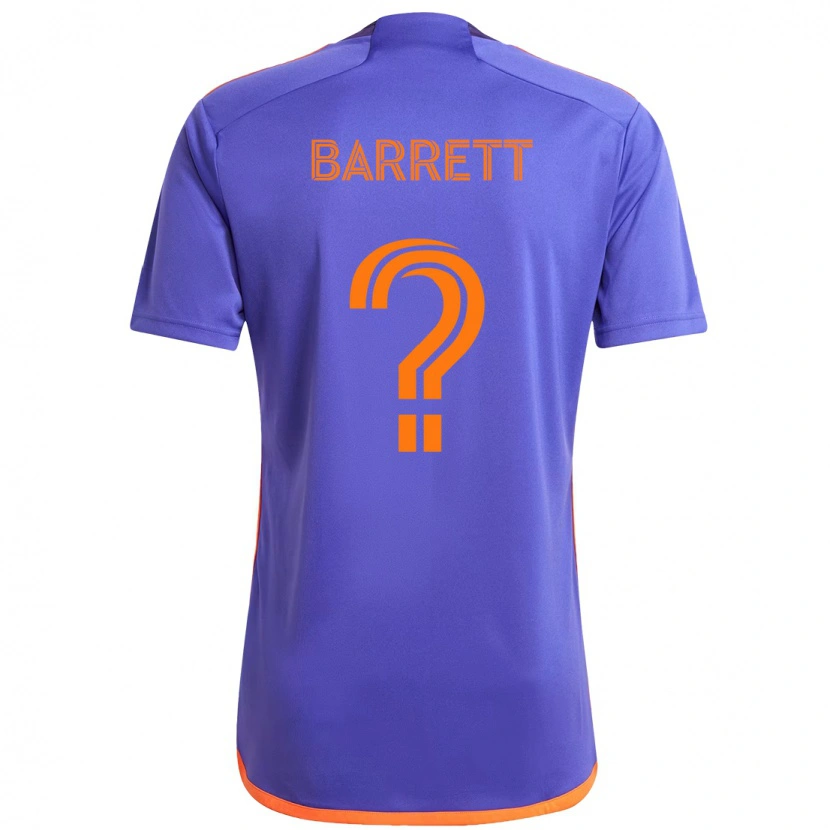 DanxenメンズDaniel Barrett#0パープル オレンジアウェイシャツ2025/26ジャージーユニフォーム