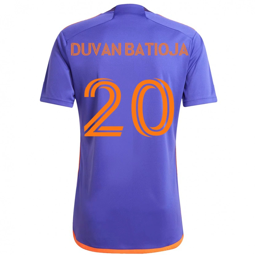 DanxenメンズAndy Batioja#20パープル オレンジアウェイシャツ2025/26ジャージーユニフォーム