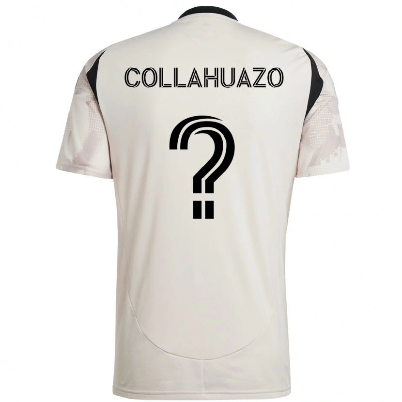 DanxenメンズJair Collahuazo#0ベージュ ブラックアウェイシャツ2025/26ジャージーユニフォーム