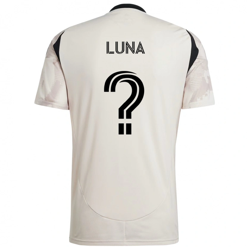 DanxenメンズErick Luna#0ベージュ ブラックアウェイシャツ2025/26ジャージーユニフォーム