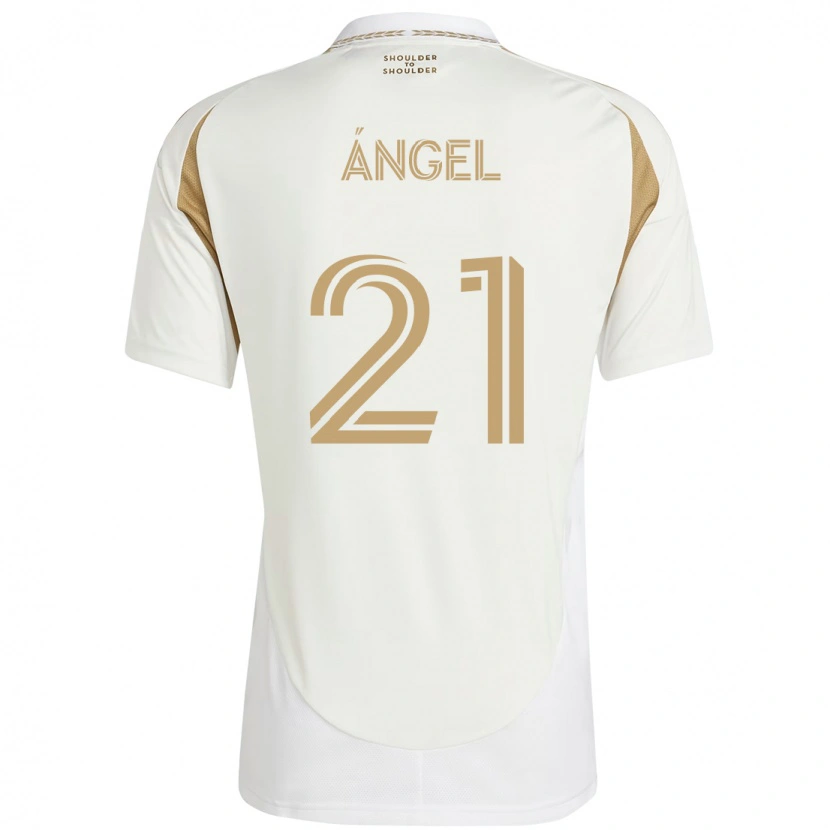Danxenメンズトマス・アンヘル#21ホワイト ブラウンアウェイシャツ2025/26ジャージーユニフォーム
