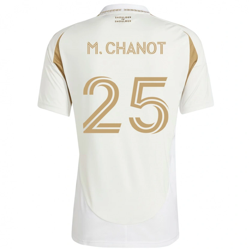Danxenメンズマクシム・シャノ#25ホワイト ブラウンアウェイシャツ2025/26ジャージーユニフォーム
