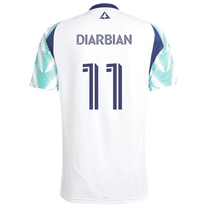 DanxenメンズGevork Diarbian#11ホワイト ブルーアウェイシャツ2025/26ジャージーユニフォーム