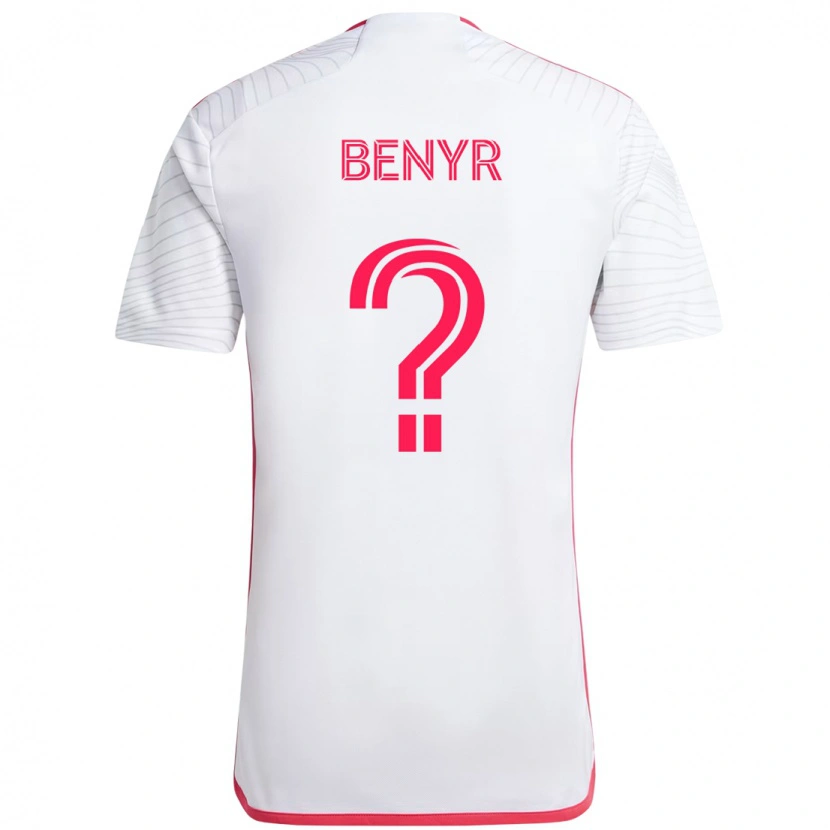 DanxenメンズBraden Benyr#0ホワイト マゼンタアウェイシャツ2025/26ジャージーユニフォーム
