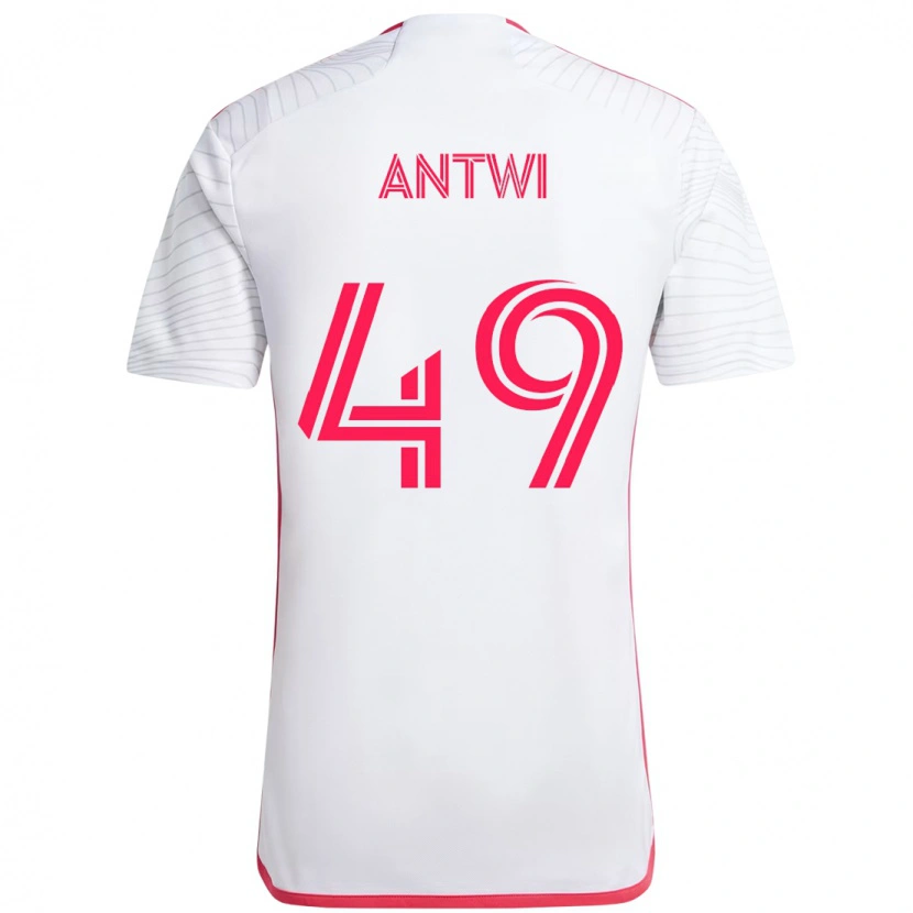 DanxenメンズSeth Antwi#49ホワイト マゼンタアウェイシャツ2025/26ジャージーユニフォーム