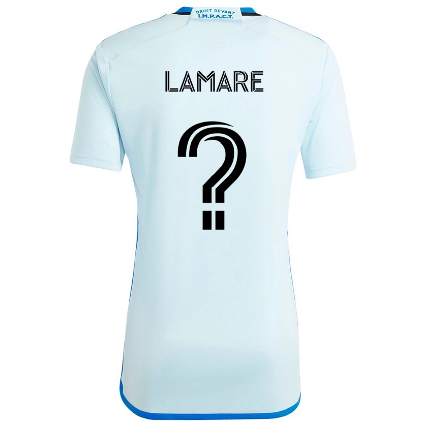 DanxenメンズSamuel Lamare#0スカイブルー ダークブルーアウェイシャツ2025/26ジャージーユニフォーム