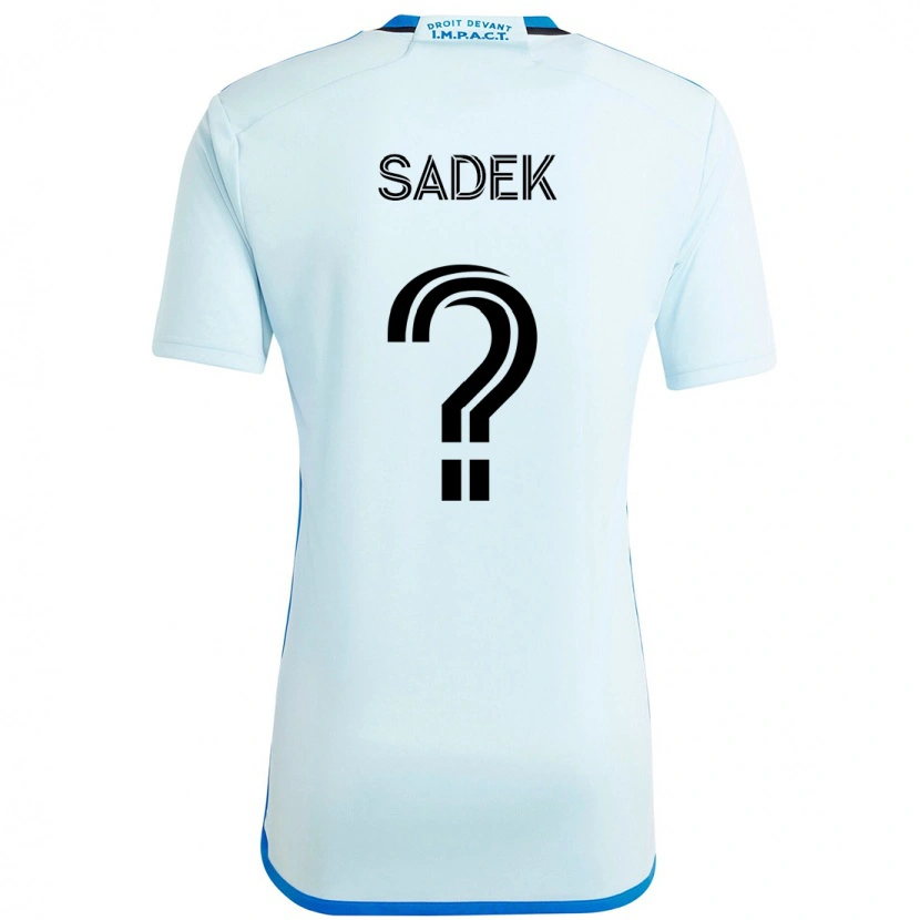 DanxenメンズAghilas Sadek#0スカイブルー ダークブルーアウェイシャツ2025/26ジャージーユニフォーム