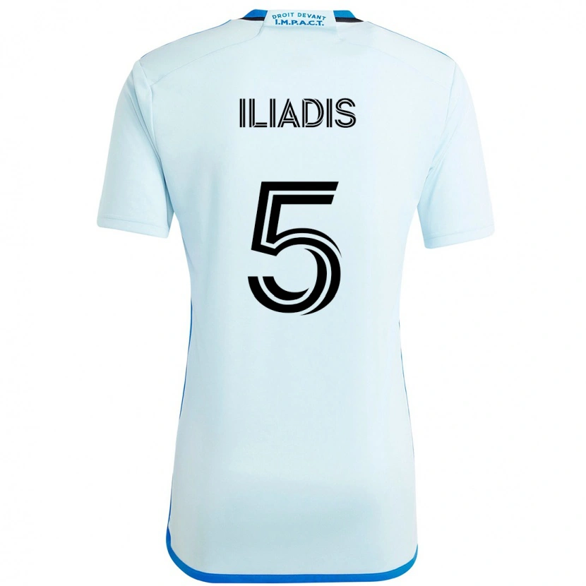 DanxenメンズIlias Iliadis#5スカイブルー ダークブルーアウェイシャツ2025/26ジャージーユニフォーム