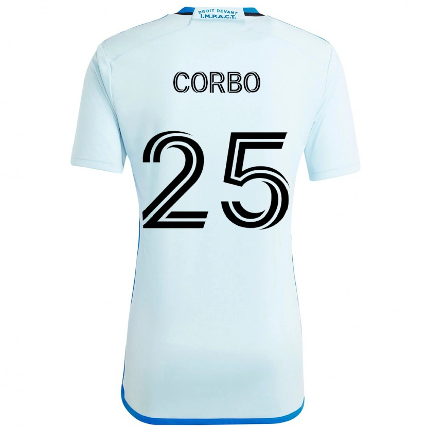 DanxenメンズGabriele Corbo#25スカイブルー ダークブルーアウェイシャツ2025/26ジャージーユニフォーム
