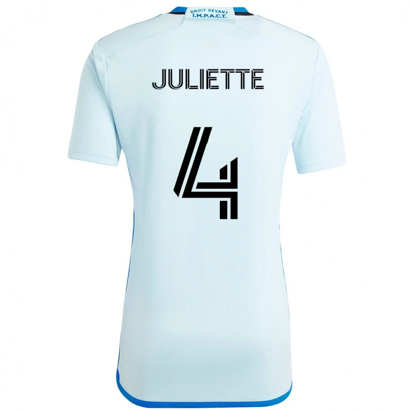 DanxenメンズPerreault Juliette#4スカイブルー ダークブルーアウェイシャツ2025/26ジャージーユニフォーム