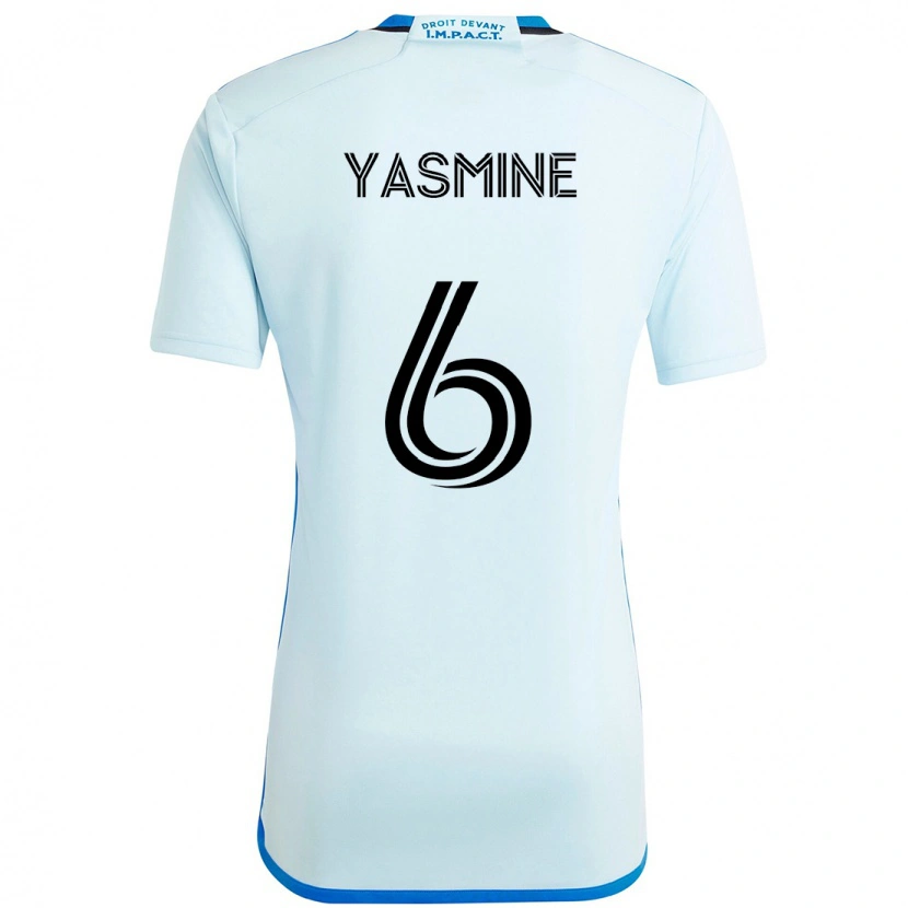 DanxenメンズDécombe Yasmine#6スカイブルー ダークブルーアウェイシャツ2025/26ジャージーユニフォーム