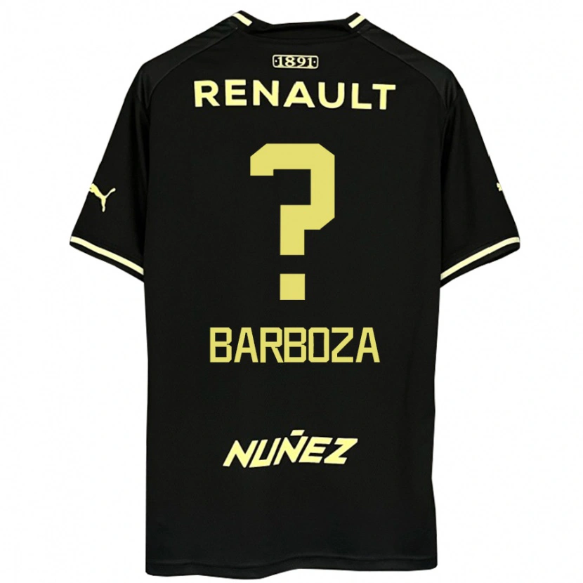 DanxenメンズBrian Barboza#0ブラック イエローアウェイシャツ2025/26ジャージーユニフォーム