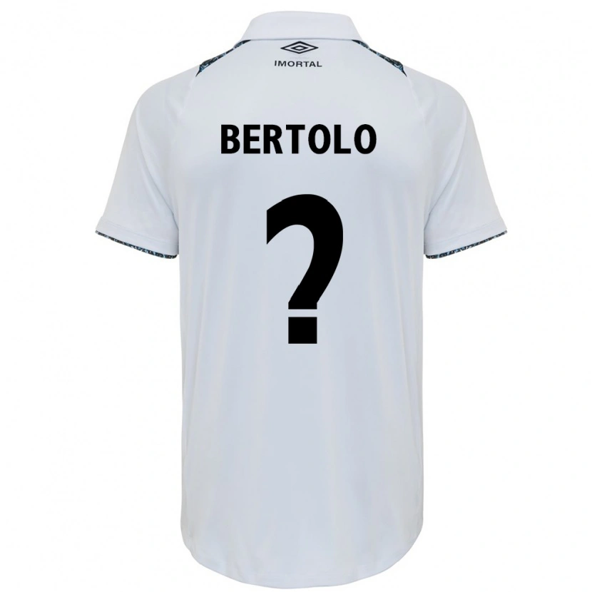 DanxenメンズMateus Bertolo#0ホワイト ブルーアウェイシャツ2025/26ジャージーユニフォーム