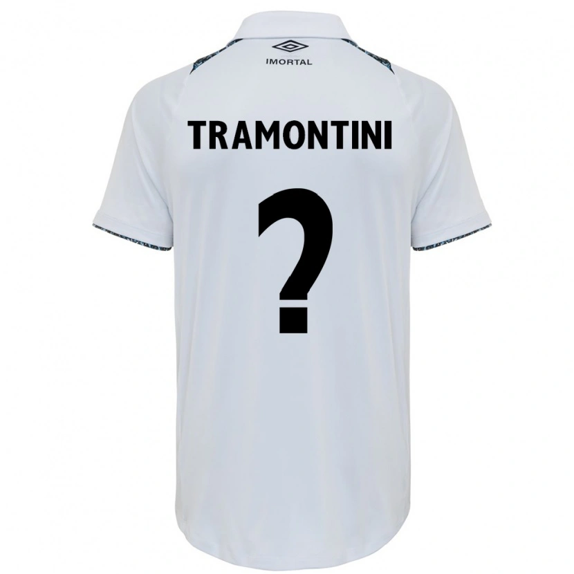 DanxenメンズMurilo Tramontini#0ホワイト ブルーアウェイシャツ2025/26ジャージーユニフォーム