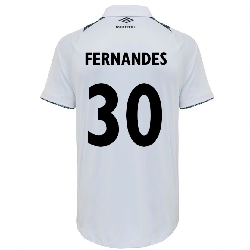Danxenメンズラケル・フェルナンデス#30ホワイト ブルーアウェイシャツ2025/26ジャージーユニフォーム