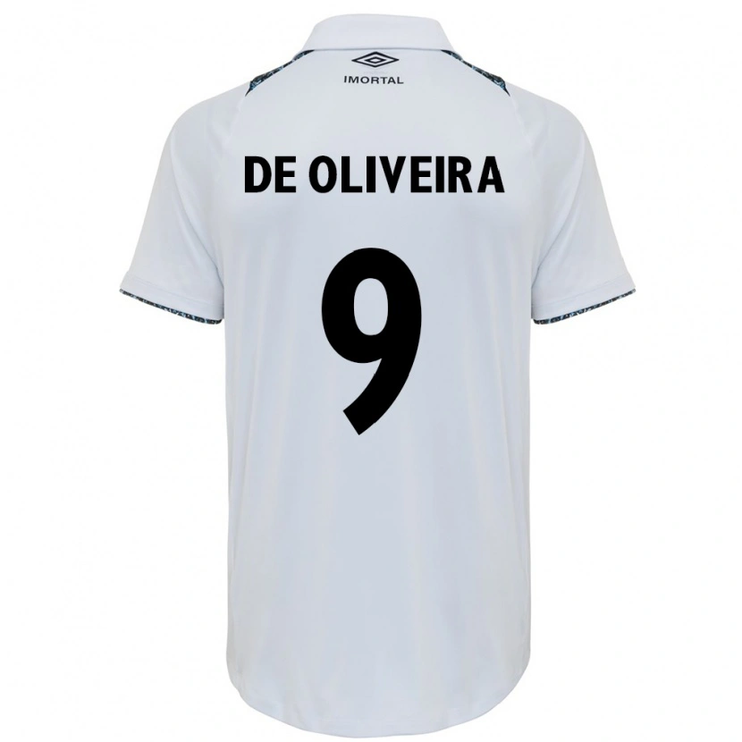 DanxenメンズVeridiana Mostaco De Oliveira#9ホワイト ブルーアウェイシャツ2025/26ジャージーユニフォーム