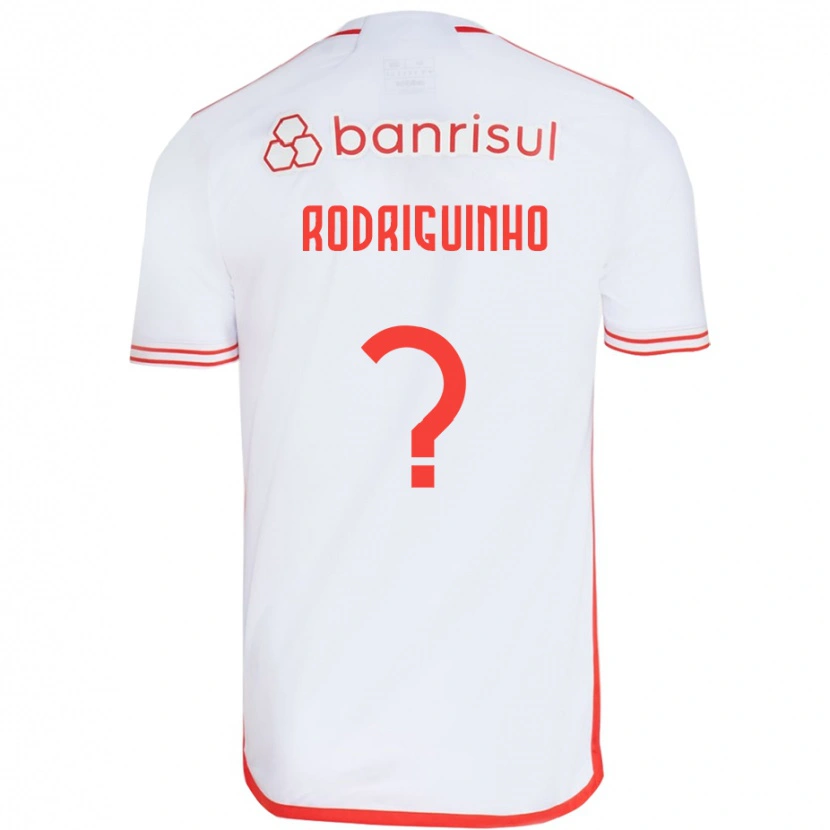 DanxenメンズRodriguinho#0ホワイト レッドアウェイシャツ2025/26ジャージーユニフォーム