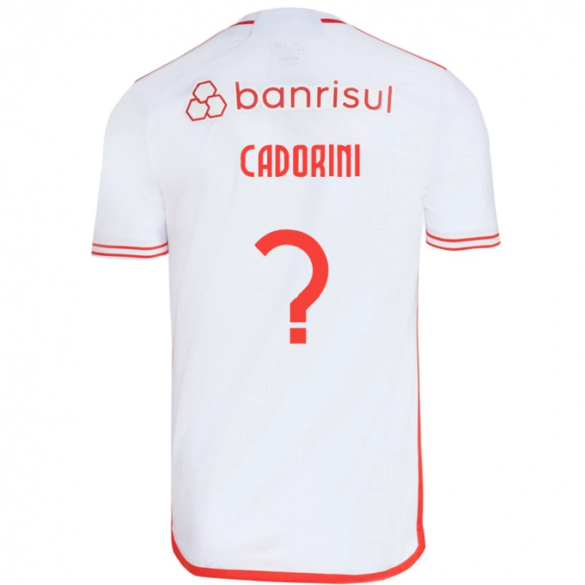 DanxenメンズMatheus Cadorini#0ホワイト レッドアウェイシャツ2025/26ジャージーユニフォーム