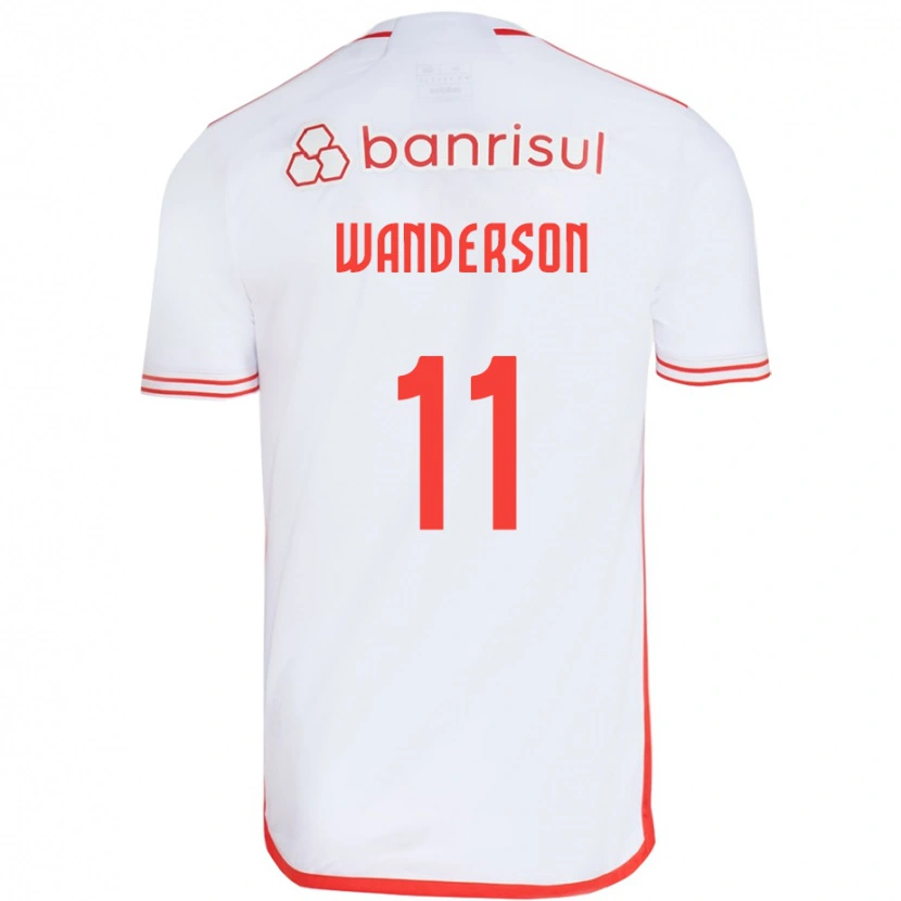 DanxenメンズWanderson#11ホワイト レッドアウェイシャツ2025/26ジャージーユニフォーム