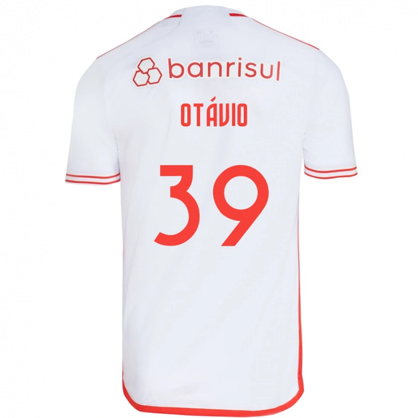 DanxenメンズLuis Otávio#39ホワイト レッドアウェイシャツ2025/26ジャージーユニフォーム