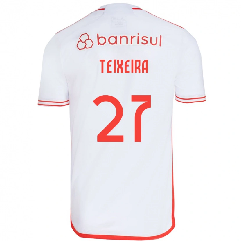 DanxenメンズDanny Teixeira#27ホワイト レッドアウェイシャツ2025/26ジャージーユニフォーム
