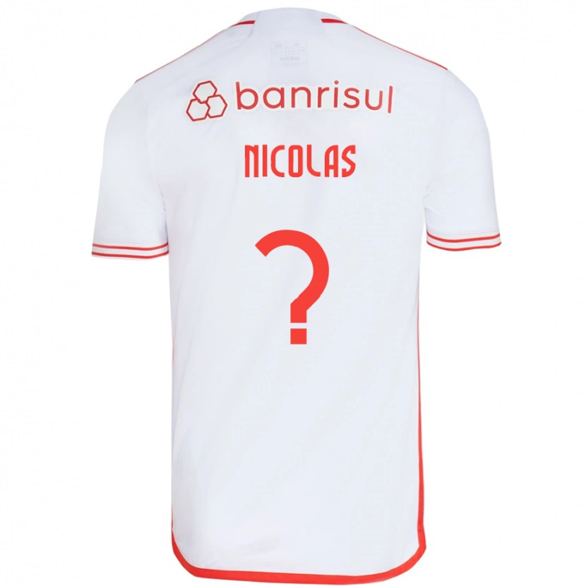 DanxenメンズNicolas#0ホワイト レッドアウェイシャツ2025/26ジャージーユニフォーム
