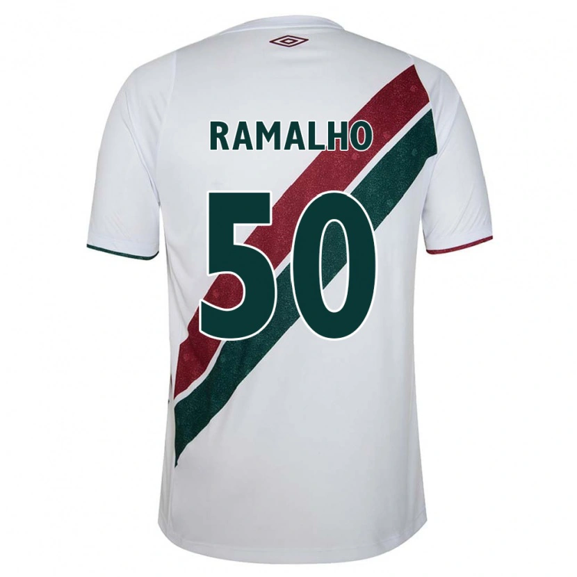 Danxenメンズグスタボ・ラマーリョ・ブリーマー・ピン#50ホワイト グリーン マルーンアウェイシャツ2025/26ジャージーユニフォーム