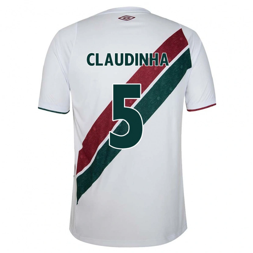 DanxenメンズClaudinha#5ホワイト グリーン マルーンアウェイシャツ2025/26ジャージーユニフォーム