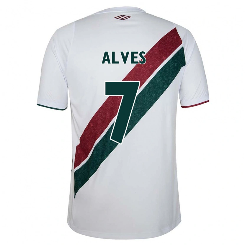 DanxenメンズGeovana Alves#7ホワイト グリーン マルーンアウェイシャツ2025/26ジャージーユニフォーム