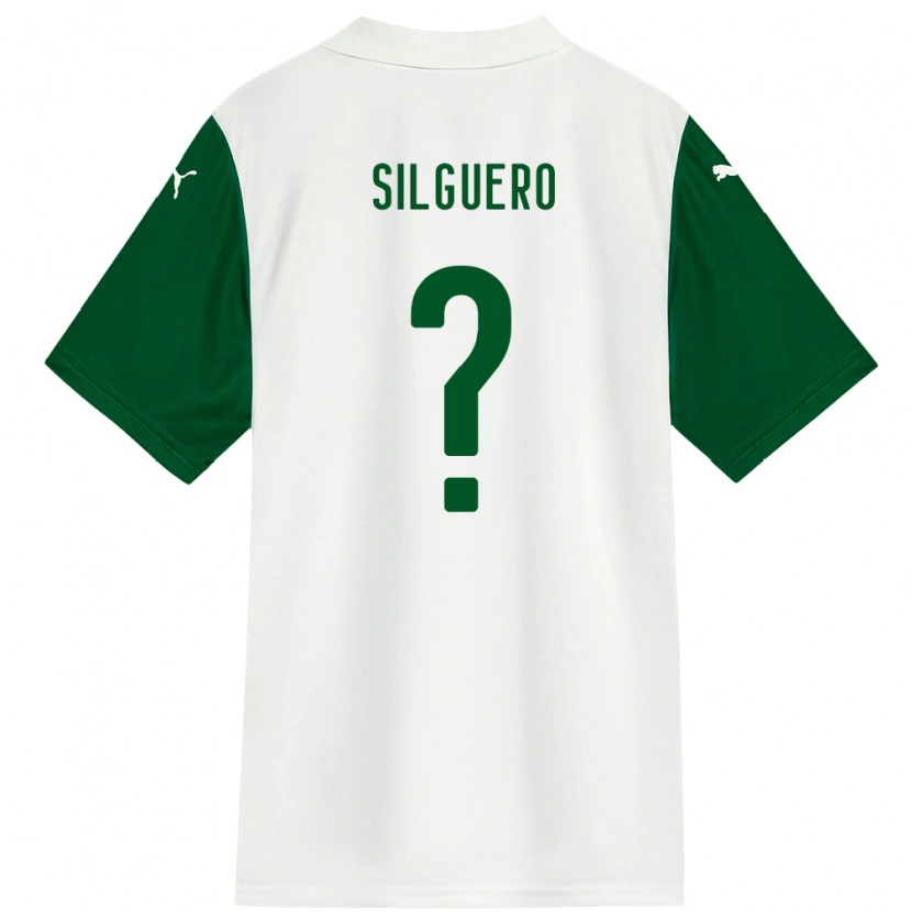 DanxenメンズJunior Silguero#0ホワイト グリーンアウェイシャツ2025/26ジャージーユニフォーム