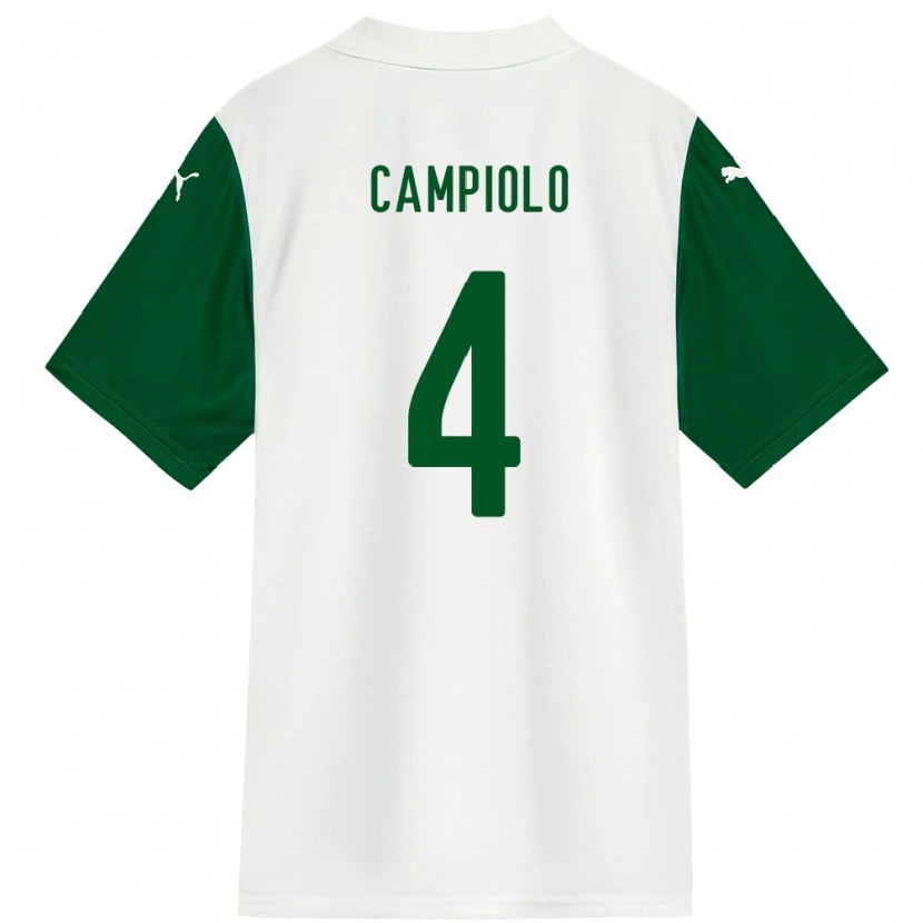 DanxenメンズGiovanna Campiolo#4ホワイト グリーンアウェイシャツ2025/26ジャージーユニフォーム