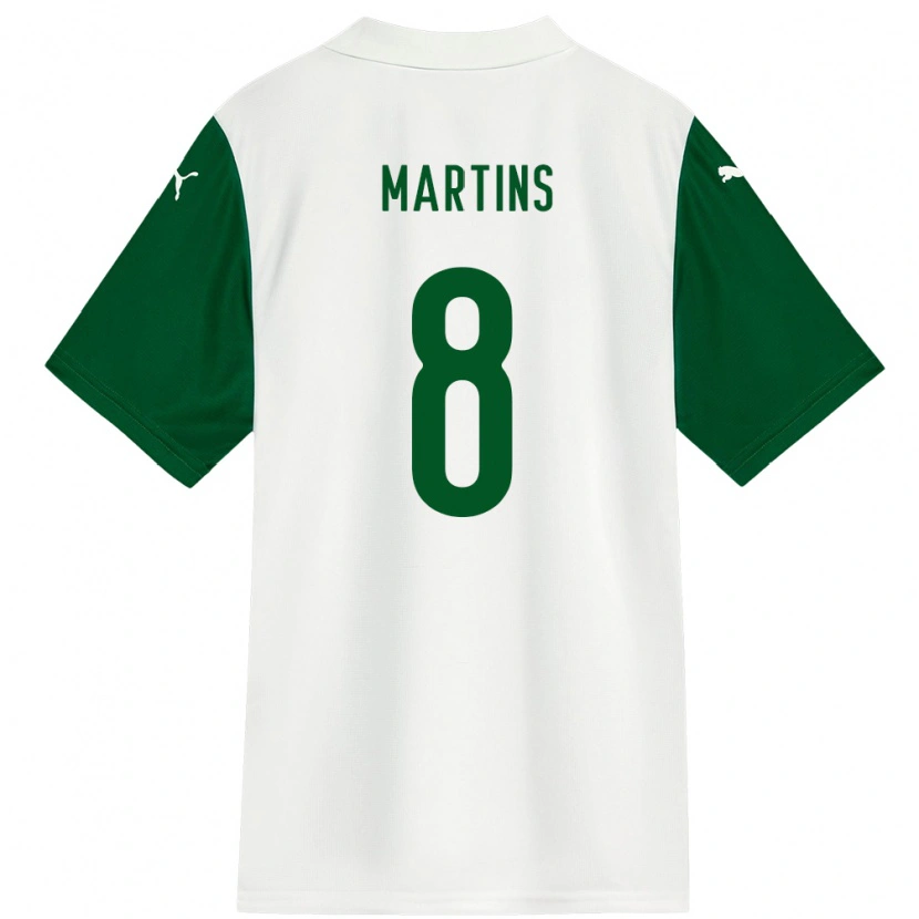DanxenメンズDiany Martins#8ホワイト グリーンアウェイシャツ2025/26ジャージーユニフォーム