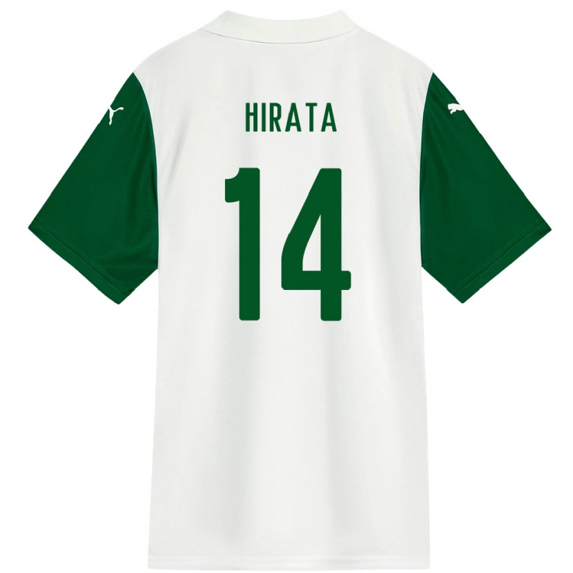 DanxenメンズBruna Hirata#14ホワイト グリーンアウェイシャツ2025/26ジャージーユニフォーム