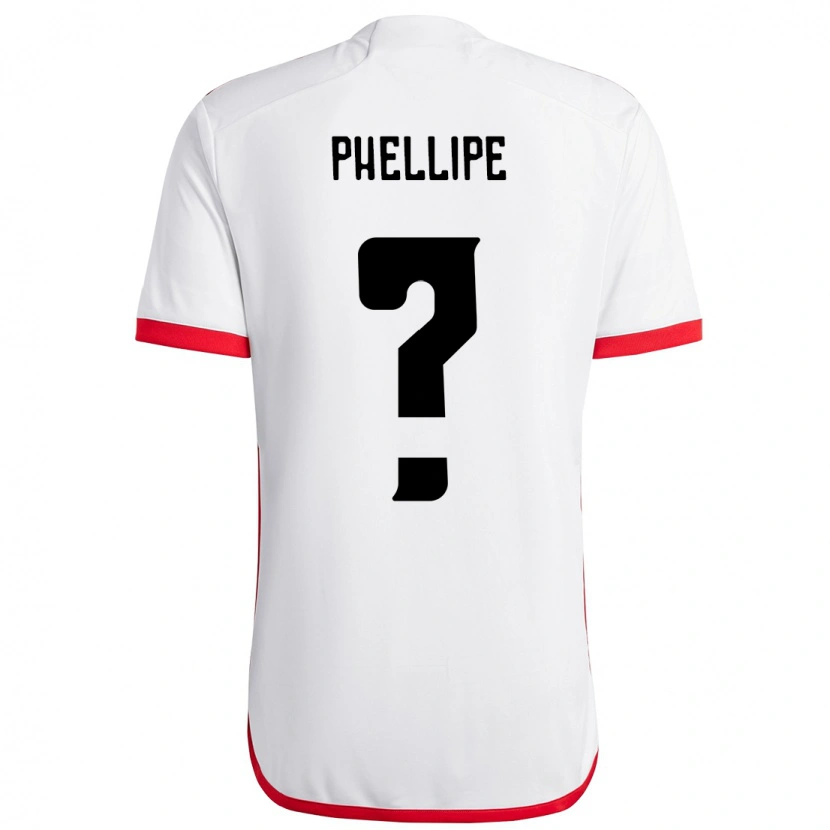 DanxenメンズPhellipe#0ホワイト レッドアウェイシャツ2025/26ジャージーユニフォーム