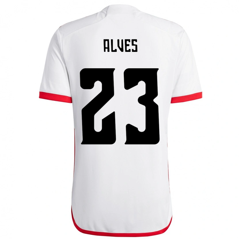 DanxenメンズKarol Alves#23ホワイト レッドアウェイシャツ2025/26ジャージーユニフォーム