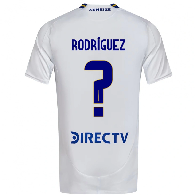 DanxenメンズTobías Rodríguez#0ホワイト ブルーアウェイシャツ2025/26ジャージーユニフォーム