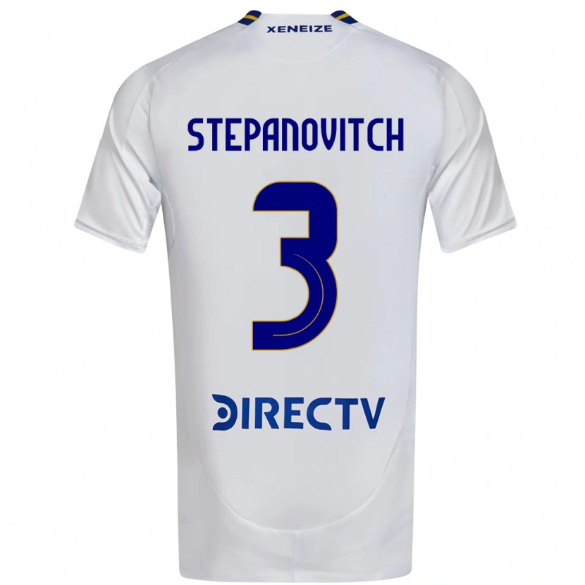 DanxenメンズNicolás Stepanovitch#3ホワイト ブルーアウェイシャツ2025/26ジャージーユニフォーム