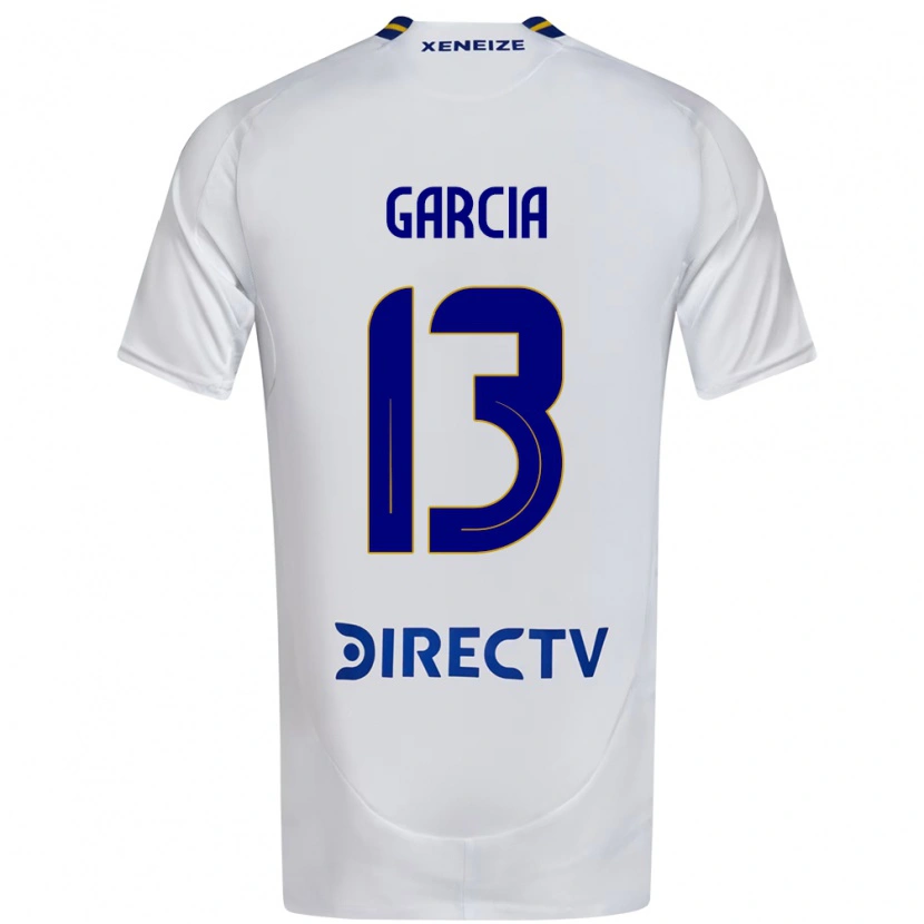 DanxenメンズJavier García#13ホワイト ブルーアウェイシャツ2025/26ジャージーユニフォーム