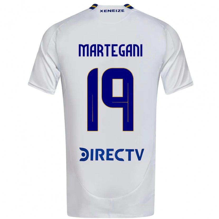 DanxenメンズAgustín Martegani#19ホワイト ブルーアウェイシャツ2025/26ジャージーユニフォーム