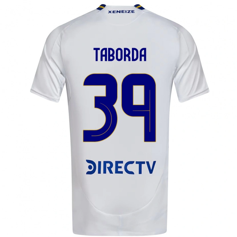 DanxenメンズVicente Taborda#39ホワイト ブルーアウェイシャツ2025/26ジャージーユニフォーム