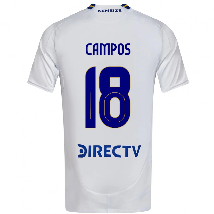 DanxenメンズBrisa Campos#18ホワイト ブルーアウェイシャツ2025/26ジャージーユニフォーム