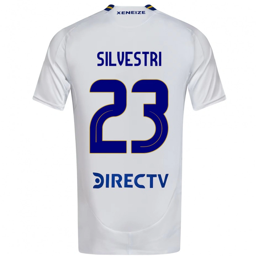 DanxenメンズDelfina Silvestri#23ホワイト ブルーアウェイシャツ2025/26ジャージーユニフォーム
