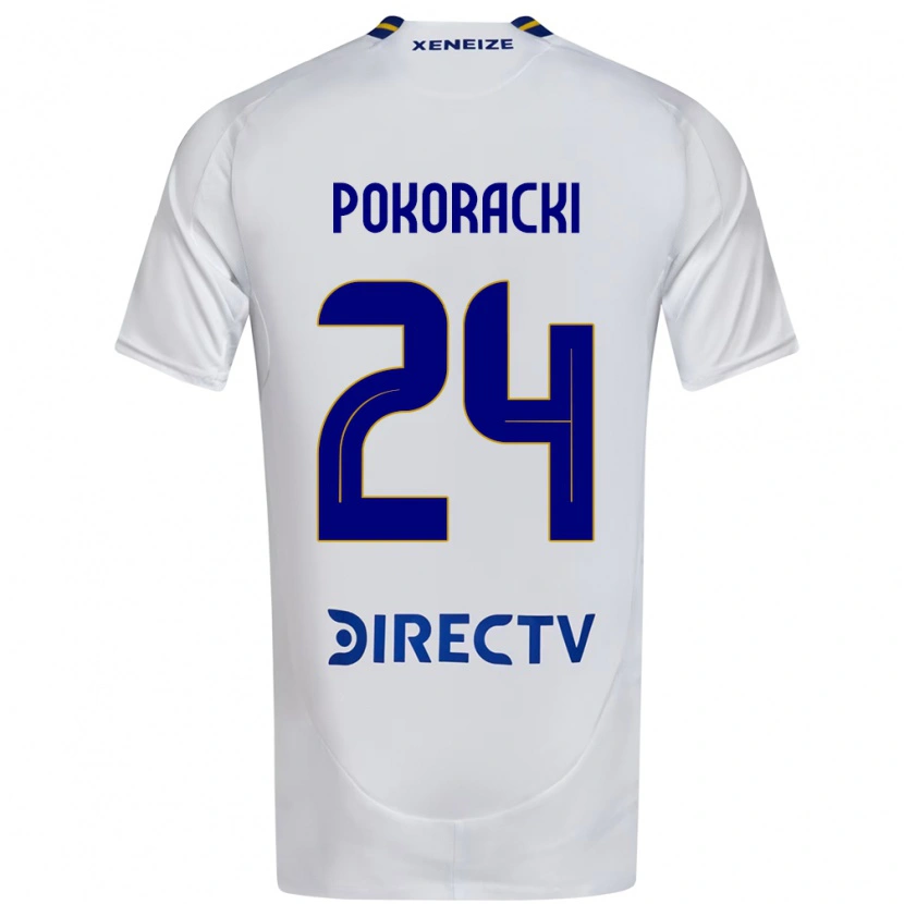 DanxenメンズBelén Pokoracki#24ホワイト ブルーアウェイシャツ2025/26ジャージーユニフォーム