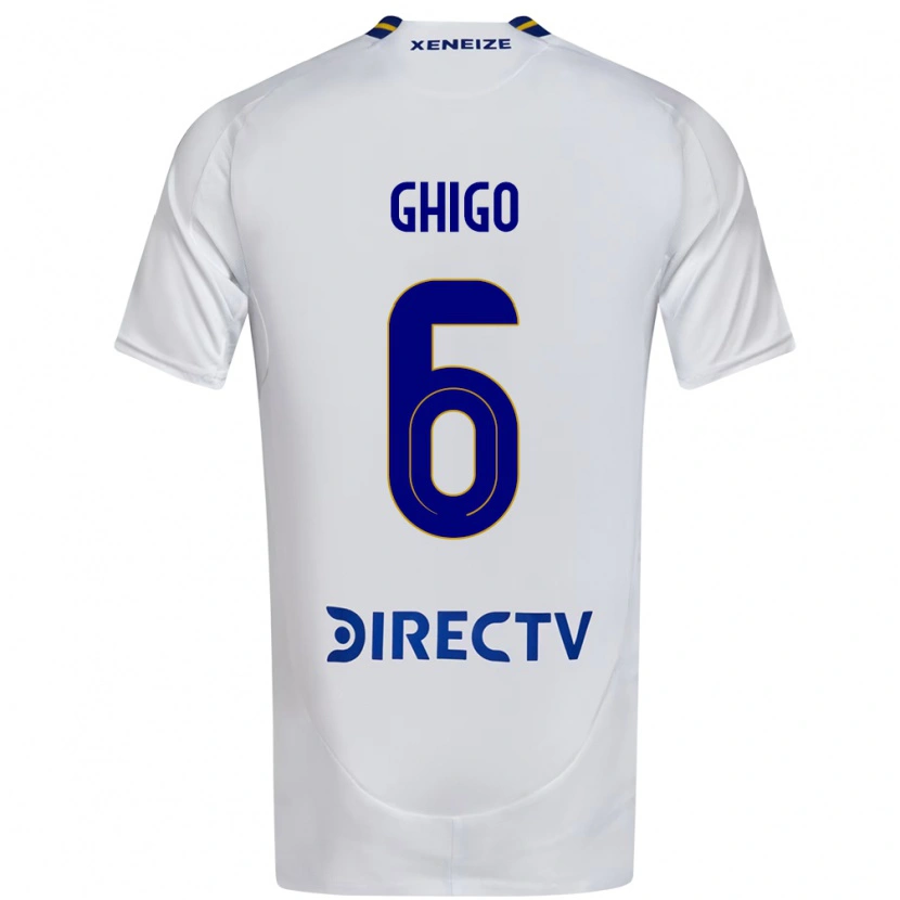 DanxenメンズCecilia Ghigo#6ホワイト ブルーアウェイシャツ2025/26ジャージーユニフォーム