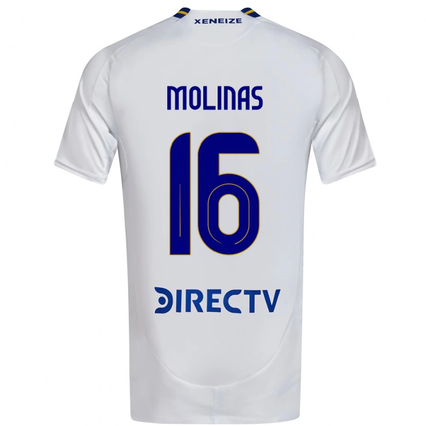 DanxenメンズAaron Molinas#16ホワイト ブルーアウェイシャツ2025/26ジャージーユニフォーム